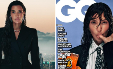 Kim Kardashian pozon me kostum për kopertinën e revistës për meshkuj "GQ Man of the Year 2023"