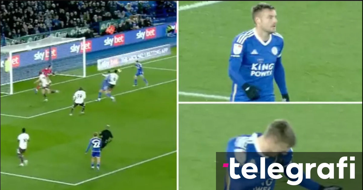 Jamie Vardy u pa duke grushtuar veten në fytyrë pasi humbi një rast të mirë shënimi ndaj Watfordit