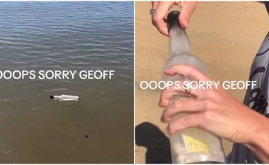 Çifti australian u trondit me përmbajtjen e një shishe misterioze që përfundoi buzë detit – videoja ka marrë gati 1.8 milion shikime