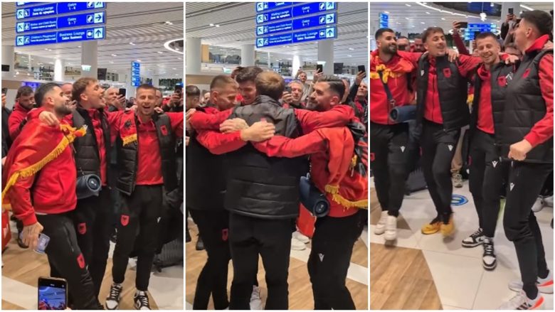 “Gjermania o mor’ vllazën nuk është si përpara”, festa e futbollistëve kuq e zi vazhdoi edhe në aeroport