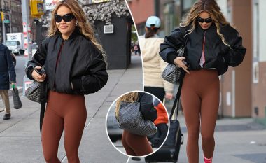 Rita Ora merr vëmendjen me veshjen e ngushtë rrugëve të New Yrokut, ndërsa po shkonte në një klasë të ushtrimeve 'Pilates'