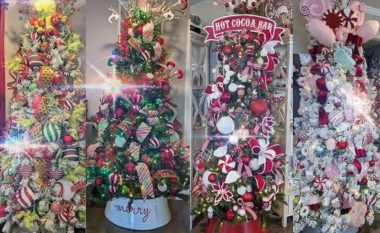Kjo grua ka 26 pemë Krishtlindjesh në shtëpinë e saj: I duhen tre muaj për t'i dekoruar sipas shijes së saj