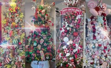 Kjo grua ka 26 pemë Krishtlindjesh në shtëpinë e saj: I duhen tre muaj për t’i dekoruar sipas shijes së saj