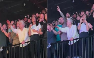 Gjyshja nga publiku tërhoqi vëmendjen me lëvizjet e saj të kërcimit në koncertin e 50 Cent