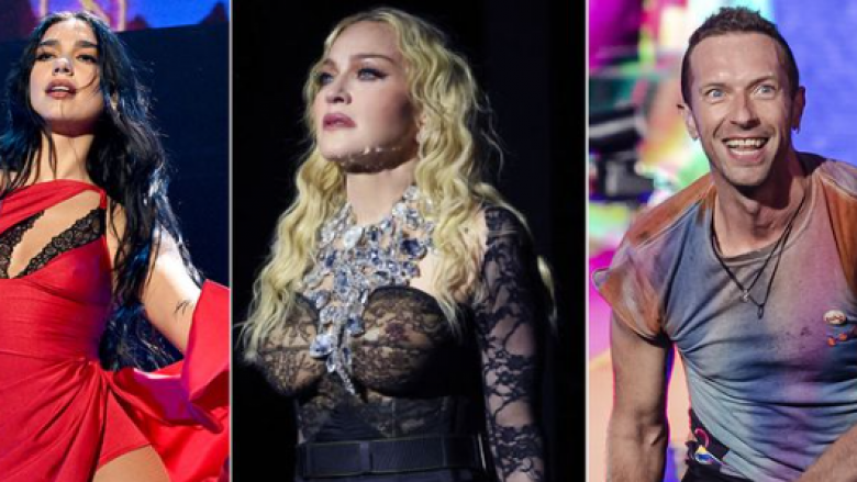 Dua Lipa, Madonna dhe Coldplay do të jenë titullarët kryesor të festivalit “Glastonbury 2024”