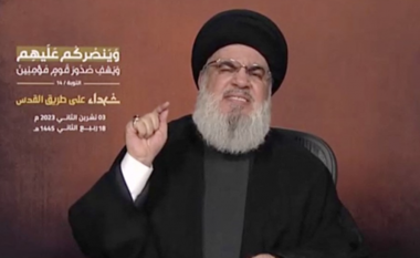 E gjithë bota priti fjalimin e tij – çfarë tha lideri i Hezbollahut në reagimin e tij të parë që kur nisen luftimet Izrael-Hamas