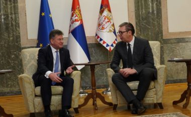 Lajçak në Beograd, diskuton me Vuçiqin hapat e mëtejshëm për zbatimin e Marrëveshjes për normalizim