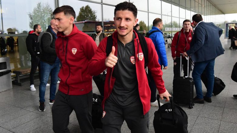 Futbollistët e Maqedonisë së Veriut nisen drejt Romës për ndeshjen me Italinë