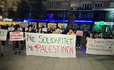 Përfundon marshi për Palestinën në kryeqytet – protestuesit i kërkuan Qeverisë së Kosovës të mos rreshtohet me Izraelin