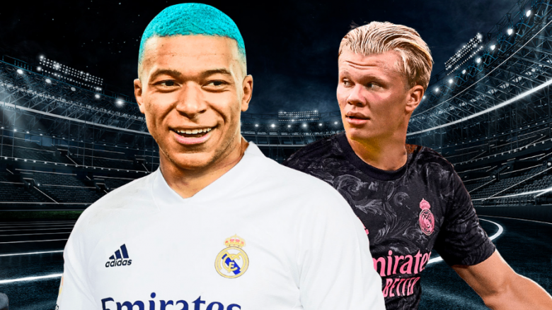 Dy talentët që mund të çojnë tifozët e Real Madridit në botën e fantazisë: Mbappe dhe Haaland në ‘Santiago Bernabeu’ në vitin 2024