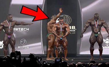 Momenti tronditës: Ish-kampioni i bodybuildingut lëshoi skenën kur amerikani fitoi titullin, shkaku konflikti Izrael-Palestinë