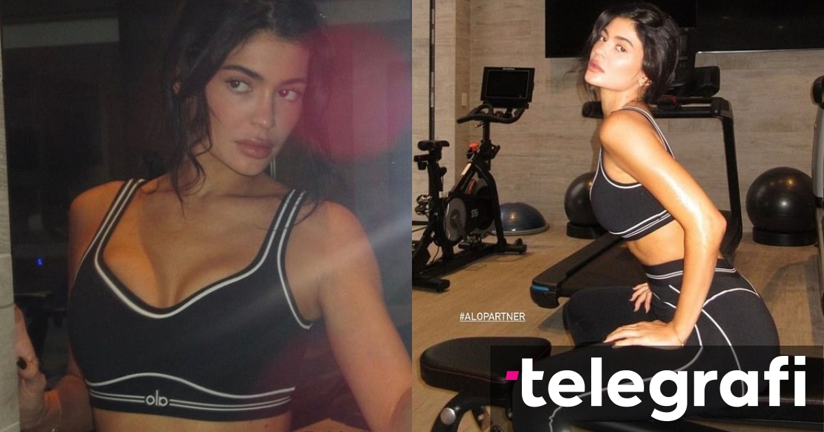 Kylie Jenner tregon linjat perfekte me veshje sportive në palestrën e saj