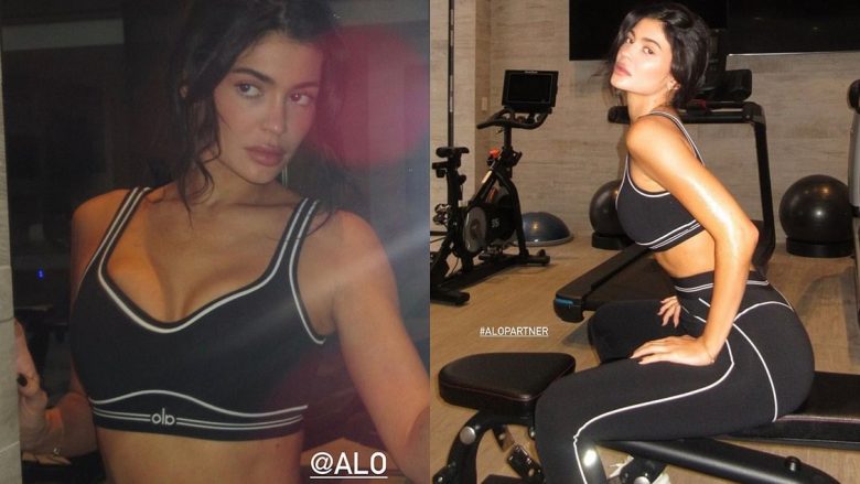 Kylie Jenner tregon linjat perfekte me veshje sportive në palestrën e saj