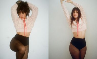 Camila Cabello shfaq figurën e saj tërheqëse në një pulovër dhe të brendshme të zeza