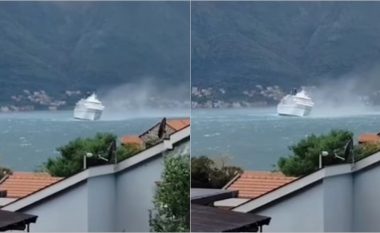 Erërat e fuqishme e çojnë anijen turistike drejt përmbysjes – dëshmitarët kapin pamjet, thonë që “as që duhej të futej në atë gji” të ujërave të Adriatikut