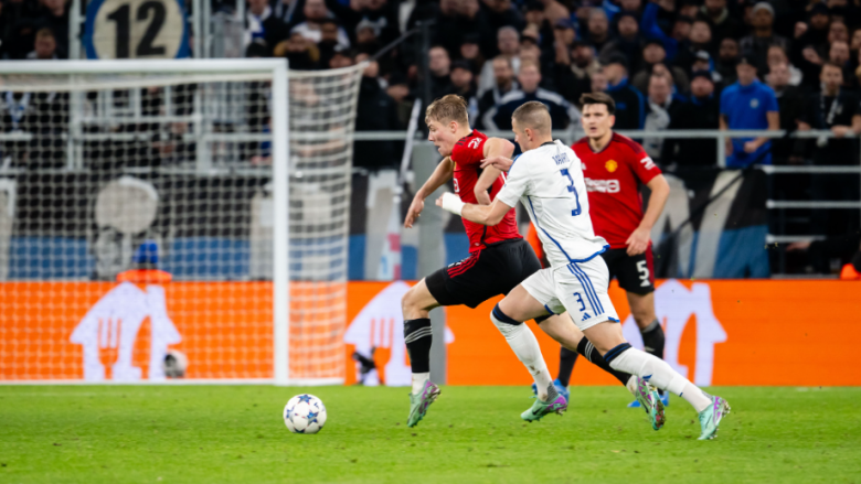 Dramë në Danimarkë: Shtatë gola, dy penallti dhe një karton i kuq – Copenhaga tronditë Man Unitedin