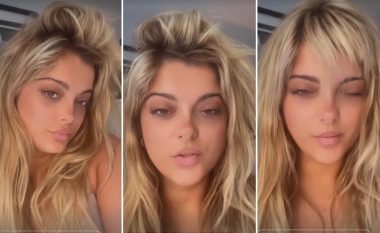 Pa makijazh dhe me flokët rrëmujë, Bebe Rexha publikon video e sapo zgjuar nga gjumi: As truri nuk po më funksionon