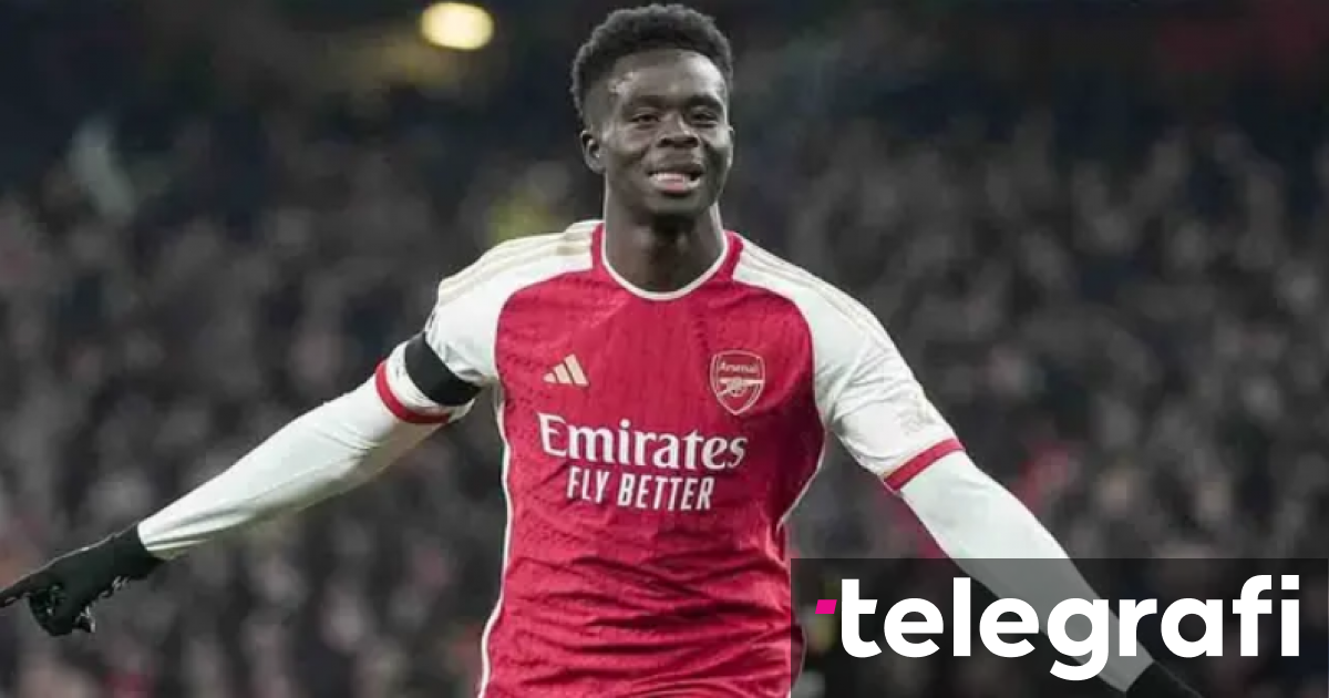 Bukayo Saka vendosi rekord në Ligën e Kampionëve, as Messi nuk mund ta bënte këtë