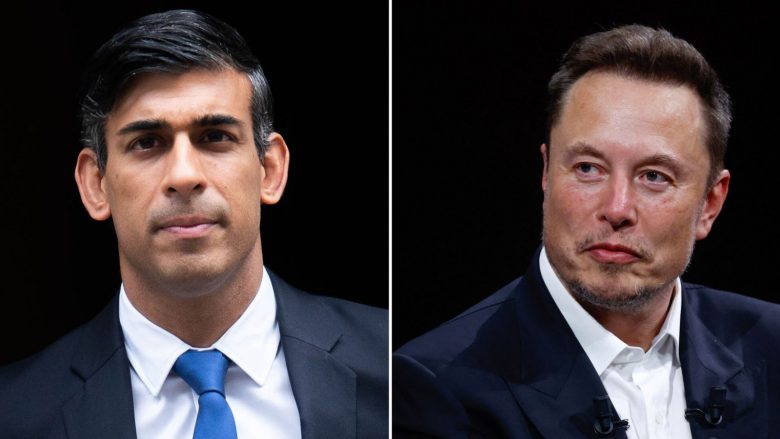 Elon Musk dhe kryeministri britanik Rishi Sunak do të zhvillojnë një intervistë së bashku