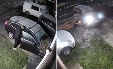 Deshi te parandalojë vjedhjen e veturës, qëndroi i varur në derën e shoferit – hajni në Britani përplas pronarin e mjetit për muri