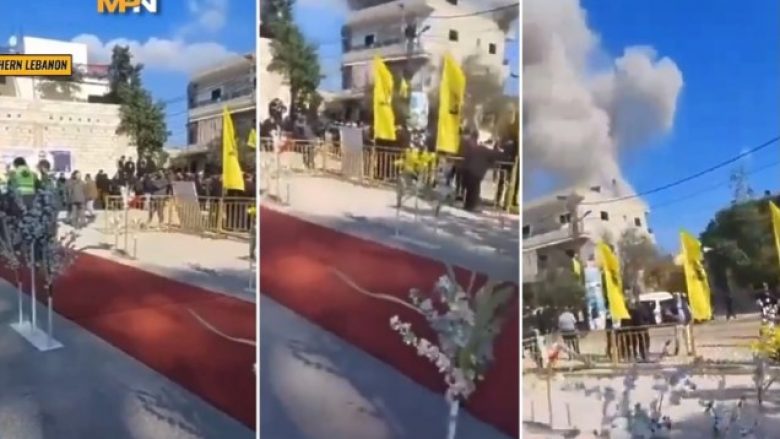 Dronët izraelitë hedhin bomba gjatë varrimit të luftëtarit të Hezbollahut në Liban
