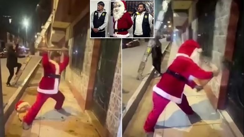 Si në filma të Hollywood-it, policët në Peru të veshur me rroba të Babadimrit arrijnë të arrestojnë dilerët e drogës
