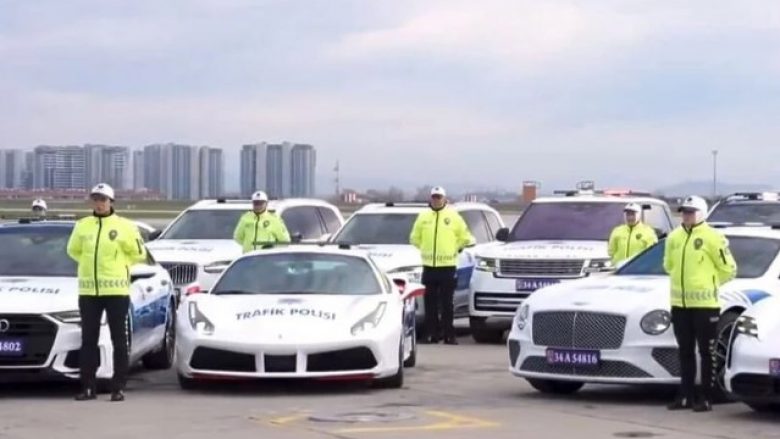 Nga Bentley Continental GT e deri të Ferrari 458, policia turke me flotë të veturave luksoze të sekuestruara