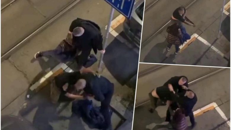Sigurimi i një lokali në qendër të Beogradit, rrahin brutalisht një burrë para syve të gruas së tij