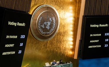 Konflikti izraelito-palestinez, vendet që votuan kundër dhe ato që abstenuan në Asamblenë e Përgjithshme të Kombeve të Bashkuara