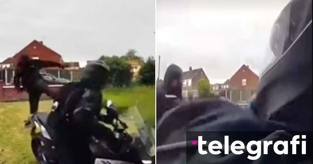 Lëre që ia vjedhin motoçikletën, por edhe në stilin Kung-Fu e rrahin britanikun – kamera e vendosur në një shtëpi regjistroi sulmin