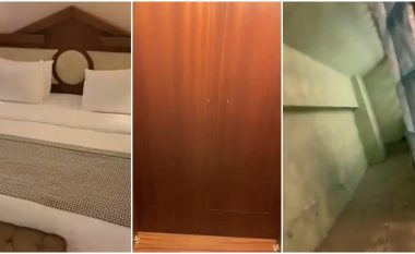 Një burrë gjeti një derë sekrete në dhomën e tij të hotelit, çfarë fshihej prapa asaj dere ishte tmerruese