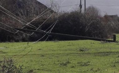 Erërat e forta, KEDS: Situatë e përkeqësuar në distriktet e Pejës, Gjakovës, Mitrovicës dhe Prizrenit - dëme në shtylla dhe në përçues elektrikë