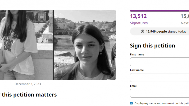 Me peticion kërkohet “dënim me vdekje” për vrasësit e Vanjës