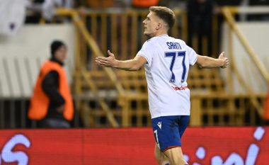 Emir Sahiti shënon super gol në fitoren e thellë të Hajduk Splitit