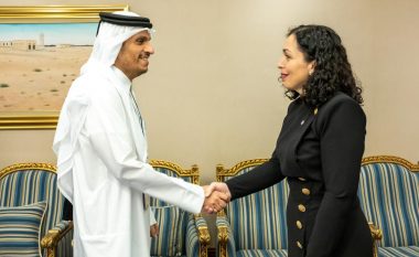 Osmani takohet me kryeministrin e Katarit, e falënderon për mbështetjen