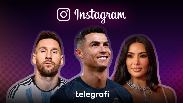 Cilët janë 10 të famshmit më të ndjekur në Instagram në vitin 2023? Nga Kim Kardashian deri te legjendat e futbollit Cristiano Ronaldo dhe Lionel Messi
