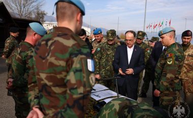 Begaj viziton ushtarët e Shqipërisë që po shërbejnë në KFOR