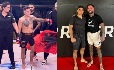 Bernardo Sopaj me fitore fantastike në MMA, feston me flamurin shqiptar