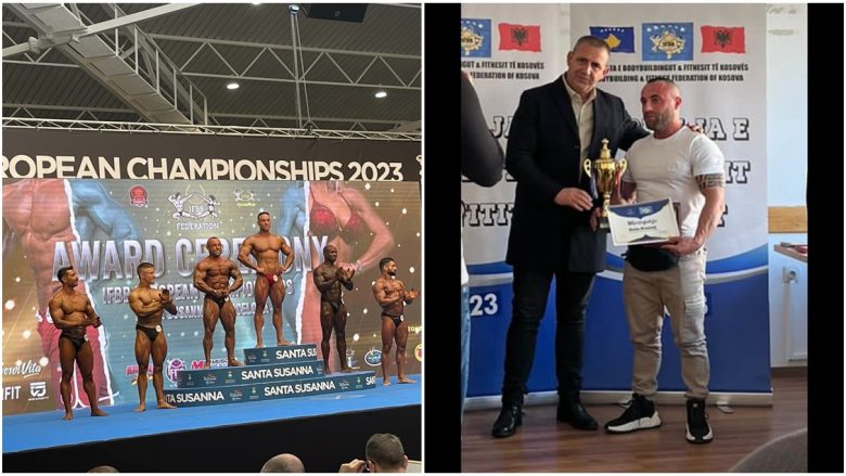 Betim Krasniqi shpërblehet nga Federata e Bodybuildingut vetëm disa ditë pasi u injorua nga Komuna e Lipjanit për sportistin e vitit