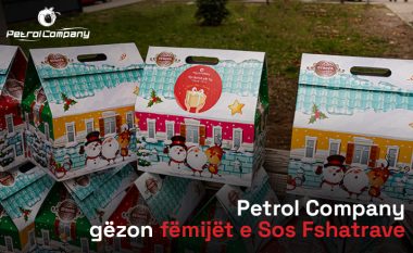 Petrol Company gëzon fëmijët e Sos Fshatrave dhe Sos Kopshtit me pako dhurata