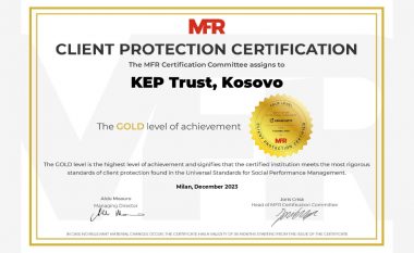 KEP Trust certifikohet me nivelin prestigjioz GOLD 