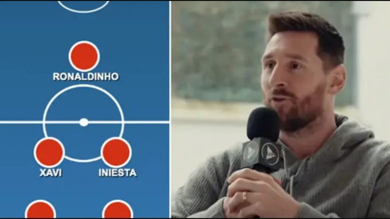 Leo Messi zbulon formacionin më të mirë me lojtarët që ka luajtur në klube – përbuz emra si Henry dhe Pique