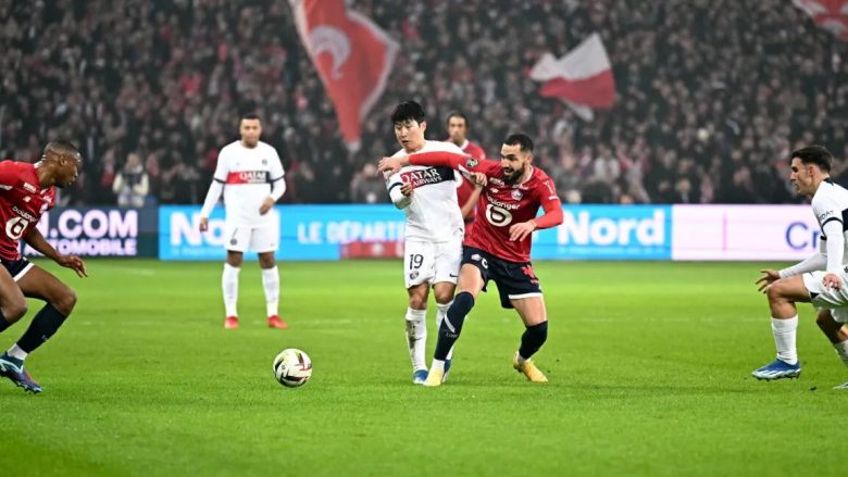 Paris Saint-Germain nuk merr më shumë se një pikë në udhëtim ndaj Lille