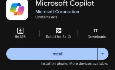 Ndihmësi i Microsoftit, Copilot AI ka arritur në Android ​