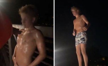 Adoleshenti ‘lahet’ me benzinë dhe i vë flakën vetes: Njerëzit e brohorisnin gjersa hidhet në një lumë në Georgia