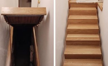 Një familje zbulon një “dhomë sekrete” poshtë shkallëve të shtëpisë së tyre