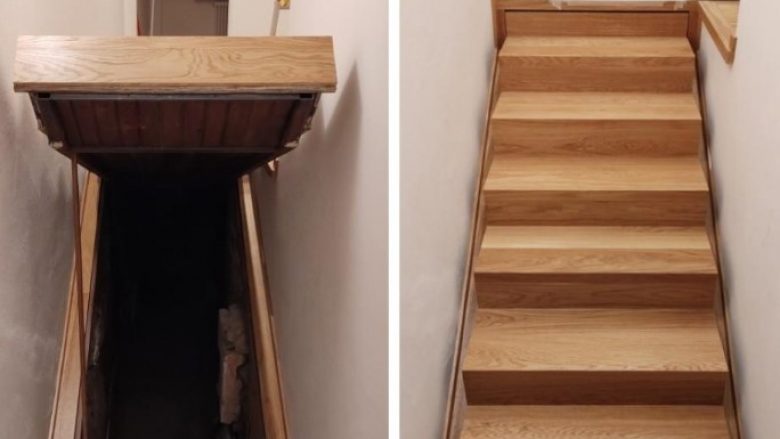 Një familje zbulon një “dhomë sekrete” poshtë shkallëve të shtëpisë së tyre