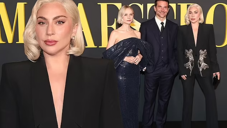 Lady Gaga dhe Bradley Cooper ribashkohen në premierën e filmit të tij biografik “Maestro”