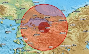 Bursa e Turqisë goditet nga një tërmet 5.1 ballë, u ndje edhe në Stamboll – një tjetër dridhje toke u regjistrua tre minuta më vonë