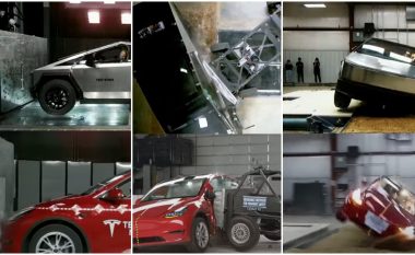 Model Y vs Cybertruck - si dolën në testin e përplasjes dy modelet e prodhuesit Tesla?